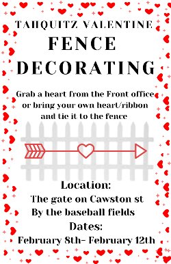 Valentine Fence Decorating